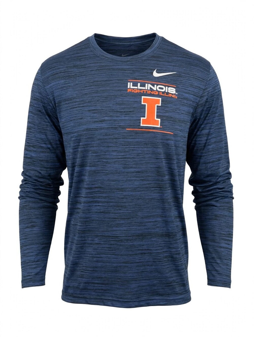 NEW ILLINOIS Fighting Illini Shirt Mens Medium Blue Nike Dri Fit Long Sleeve NWT
